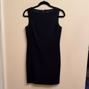 Ann Taylor Black Sleeveless Sheath Dress